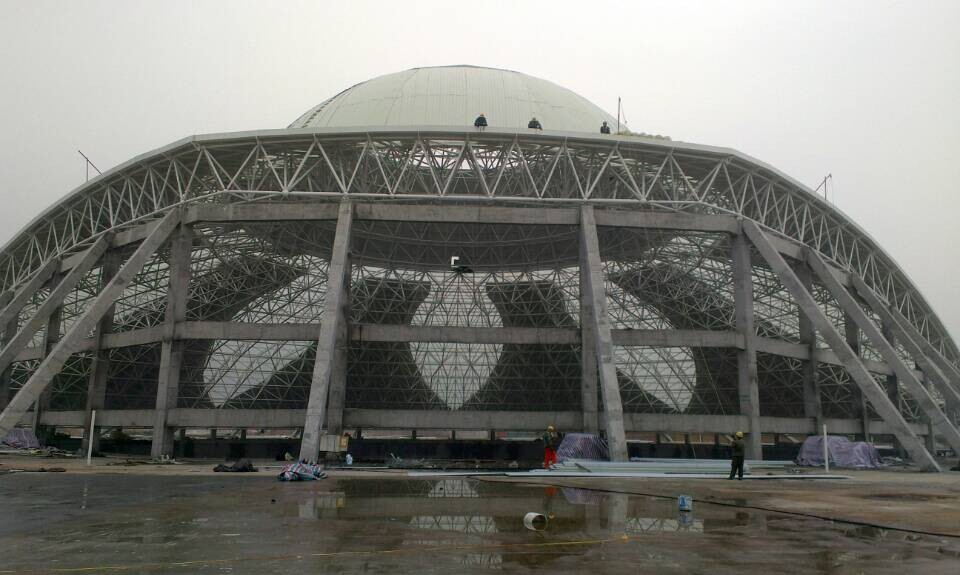 崇明温泉馆网架工程